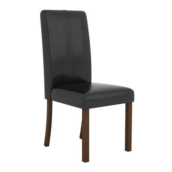 Parkfield Acacia Pu Dining Chairs - Click Image to Close